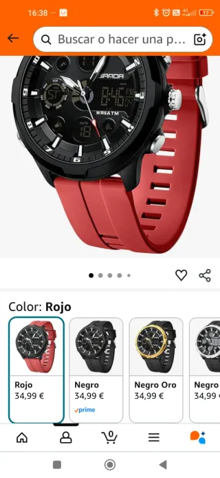 NUEVO Reloj deportivo analógico digital tipo Casio