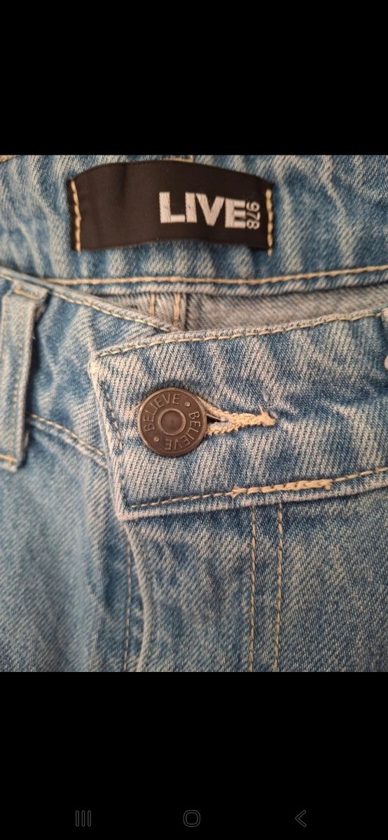 Jeans cargo uomo blu