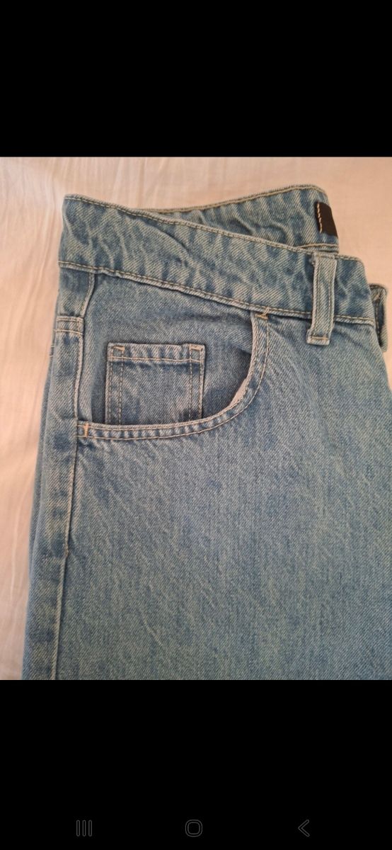 Jeans cargo uomo blu