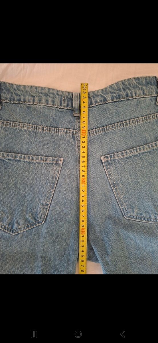 Jeans cargo uomo blu