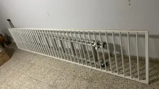 Barandilla de aluminio blanca