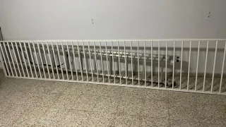 Barandilla de aluminio blanca