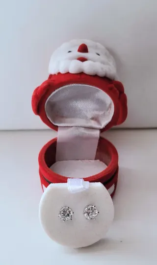 Pendientes de plata con circonita NUEVOS