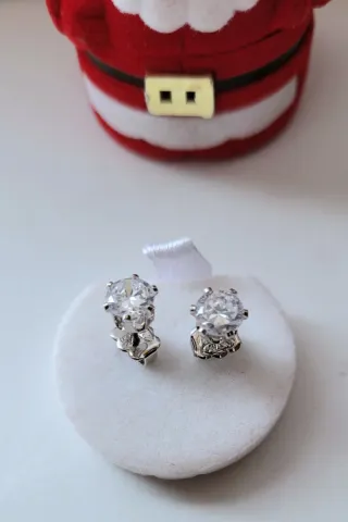 Pendientes de plata con circonita NUEVOS