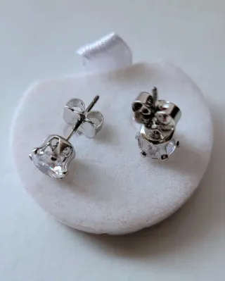 Pendientes de plata con circonita NUEVOS