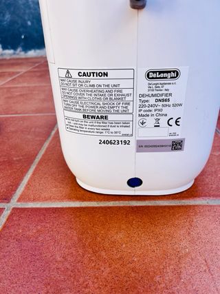 Deshumidificador De’Longhi DNS65 – CASI NUEVO