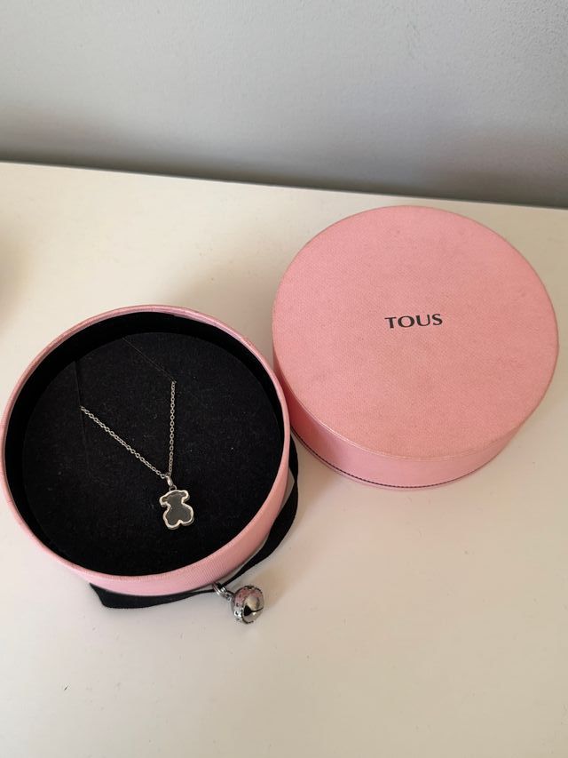 Collar Tous Oso Plata y Metacrilato