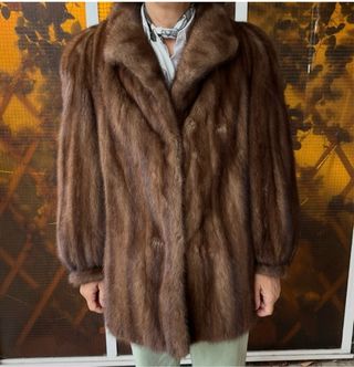 Chaquetón tipo visón marrón