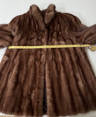 Chaquetón tipo visón marrón