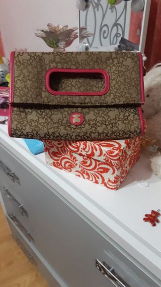 Bolso Tous Marrón y Rosa
