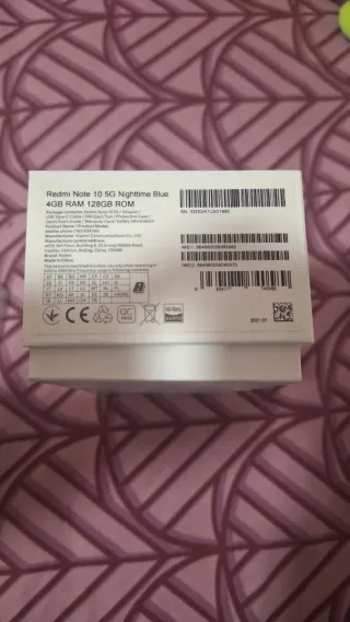 Xiaomi Redmi Note 10 5G Blu/Argento