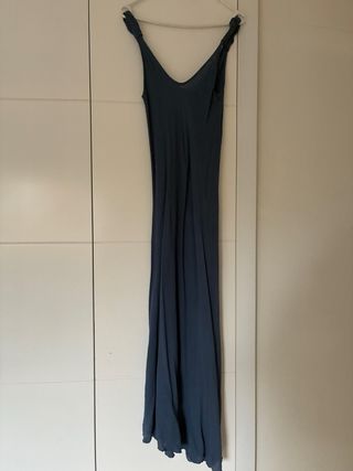 Vestido largo azul de verano