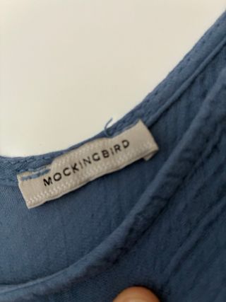 Vestido largo azul de verano