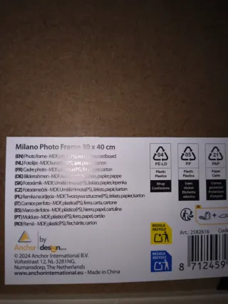 Cornici 30x40 Legno Oro Argento