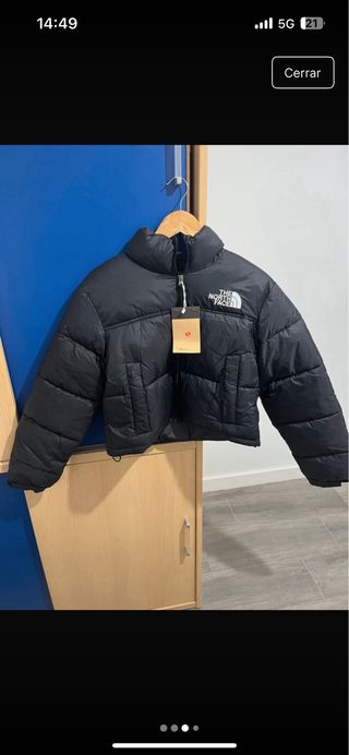 Chaqueta The North Negra Plumas