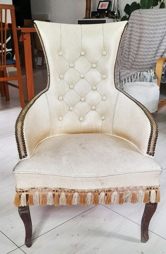 Butaca Descalzadora vintage para restaurar