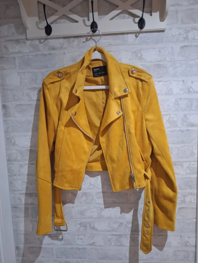 Cazadora Biker Berskha Amarilla