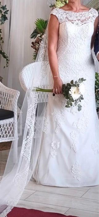 Vestido de Novia Encaje Blanco