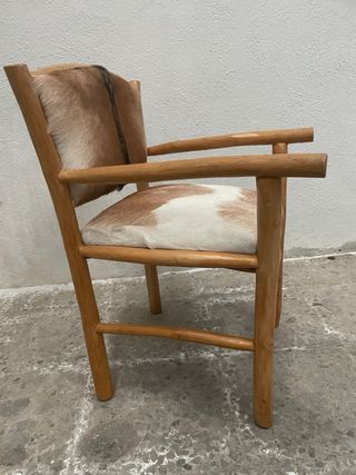 Silla butaca pelo vaca Zara Home