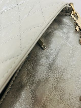 Bolso Purificación García en piel Gris/Plata