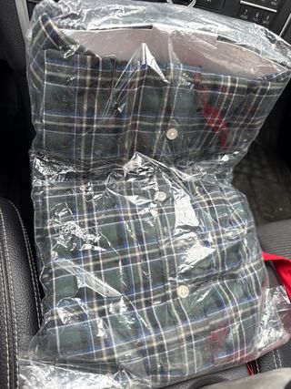 Camisa Zara cuadros verde talla M