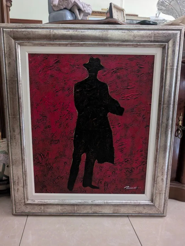 Quadro 80x70 cm Silueta Uomo