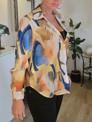 Camicetta colorata a maniche lunghe