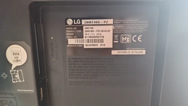 Televisor LG Negro 29 pulgadas con soporte