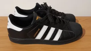 Zapatillas Adidas Superstar Negras Hombre