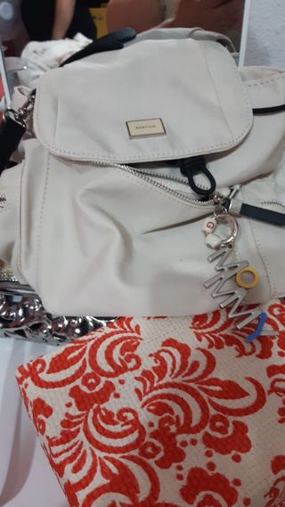 Mochila Parfois Beige y Multicolor