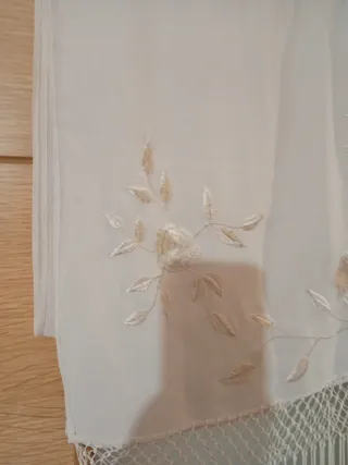 Mantón fular con flecos