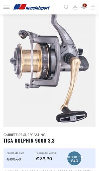 Combo Caña y Carrete Surfcasting