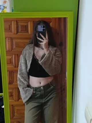 Chaqueta Bolero cárdigan pelo suave Shein Y2K