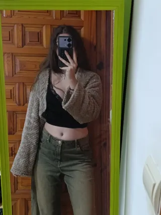 Chaqueta Bolero cárdigan pelo suave Shein Y2K