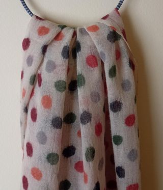 Fular estampado lunares multicolor