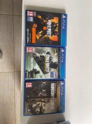 Pack 3 Juegos PS4: Call of Duty y Rainbow Six