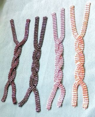 TRENZAS DE CRISTALES SWAROVSKI. PRECIO/UD