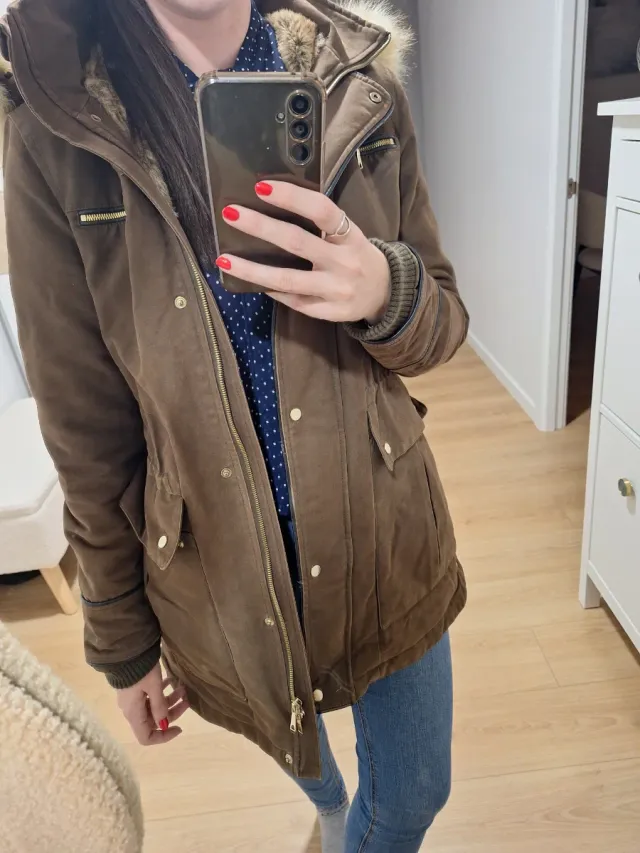 Abrigo / Parka Marrón Talla S