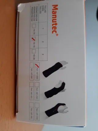 Muñequera Orliman Larga Talla 2  16-18 muñeca