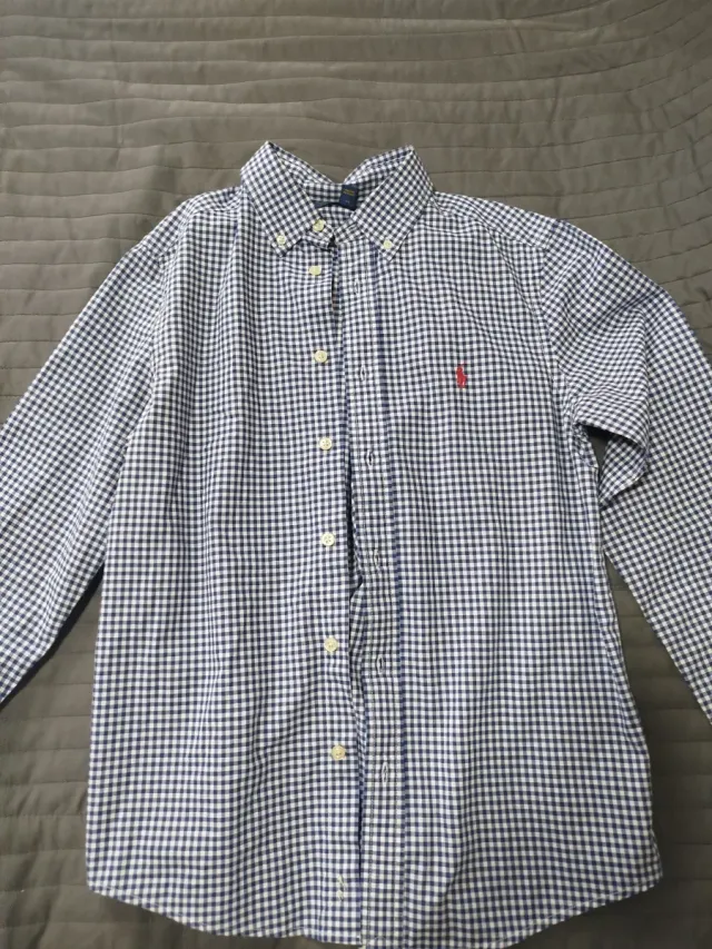 Camisa Ralph Lauren cuadros azul Talla S