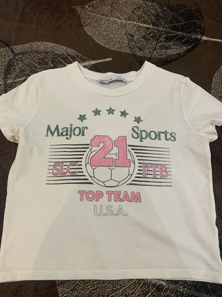 Camiseta Bershka S Estampado (no es pegatina)