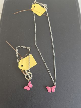 RELOJ, PULSERA Y COLLAR DE NIÑA.CON ETIQUETA