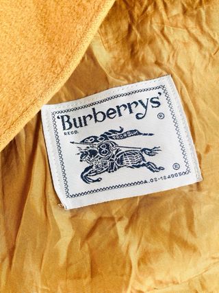 BLAZER BURBERRY! VINTAGE! CHAQUETA MOSTAZA LUJO S