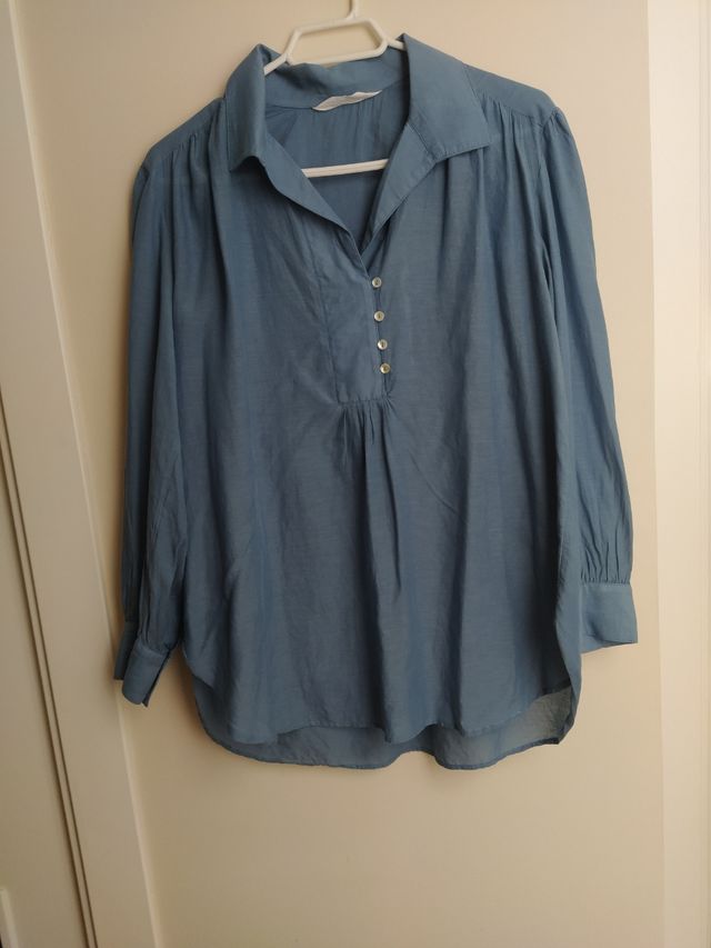 Blusa de algodón. Mango