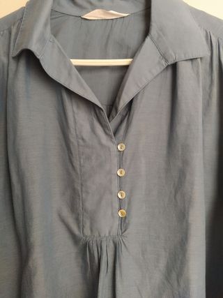 Blusa de algodón. Mango