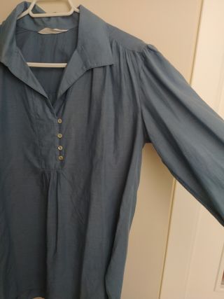 Blusa de algodón. Mango