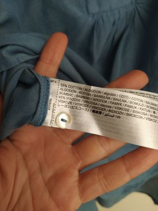 Blusa de algodón. Mango