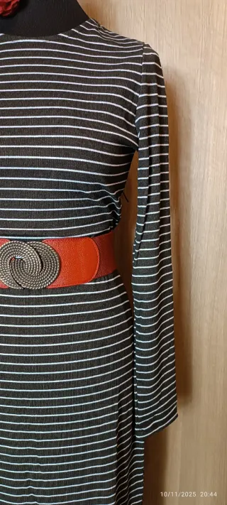 Vestido largo Mango rayas