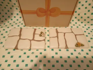 Set 2 pezzi lastricato presepe thun