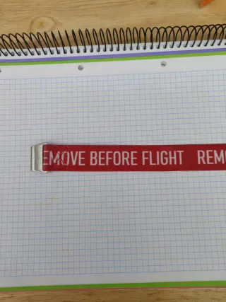 Correa Reloj Textil 24mm Roja Nueva